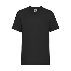 Tričko bavlněné dětské, 165 g/m2,velikost 128, černé (black)