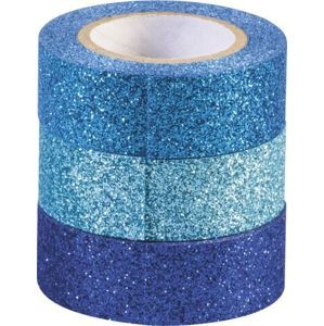 Sada samolepicích papírových washi pásek Heyda - odstíny modré