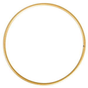 Kovový kruh, průměr 10 cm - zlatý