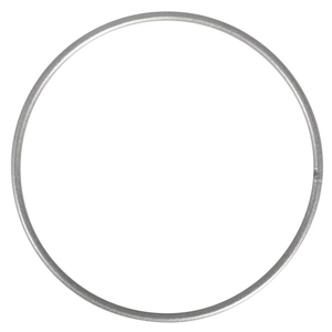 Kovový kruh, průměr 10 cm - stříbrný