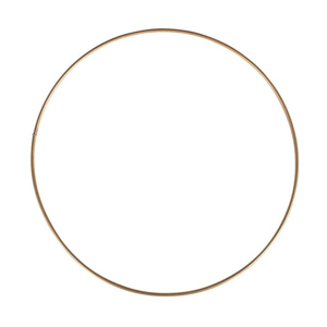 Kovový kruh, průměr 20 cm - zlatý