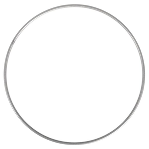 Kovový kruh, průměr 25 cm - stříbrný