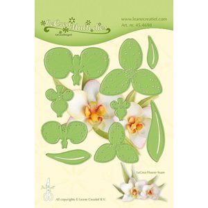 Vyřezávací a embosovací kovová šablona Leabilities - Orchidea (9 ks)