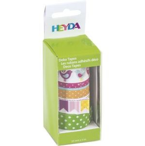 Sada samolepicích papírových washi pásek Heyda - Ptáčci