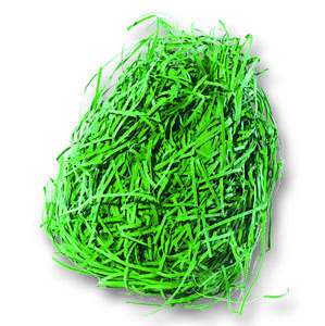 Dekorativní tráva z papíru - 30 g - zelená