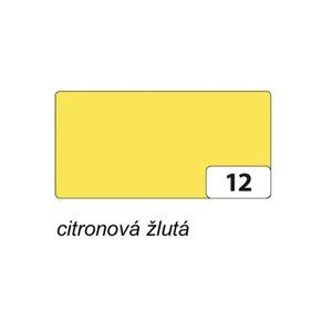 Hedvábný papír 50 × 70 cm, 20 g, 26 listů - barva citronová