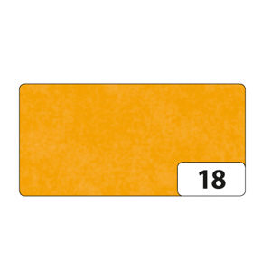 Hedvábný papír 50 × 70 cm, 20 g, 26 listů - barva oranžovo-žlutá