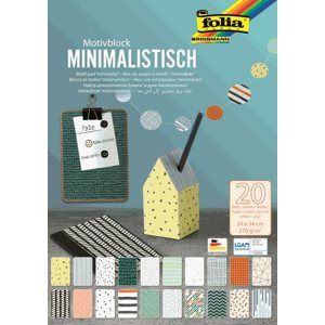 Folia Blok barevných papírů 24 × 34 cm MINIMALISMUS