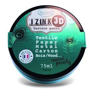 3D strukturovací pasta IZINK, perleťová tyrkysová