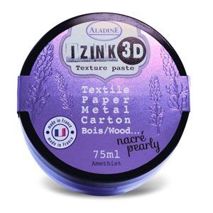 3D strukturovací pasta IZINK, perleťová fialová