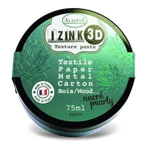 3D strukturovací pasta IZINK, perleťová tmavě zelená