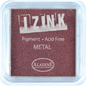 Inkoust IZINK mini, pomaluschnoucí - metalická hnědá