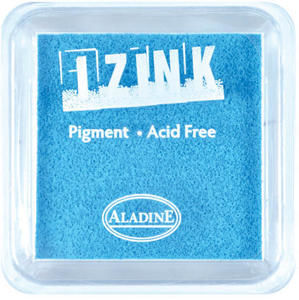 Inkoust IZINK mini, pomaluschnoucí - neonově modrá (1)