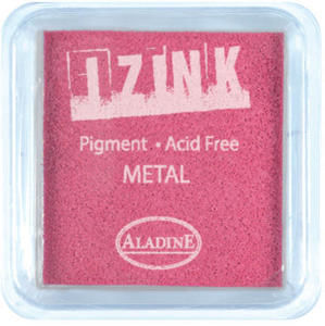 Inkoust IZINK mini, pomaluschnoucí - metalická růžová