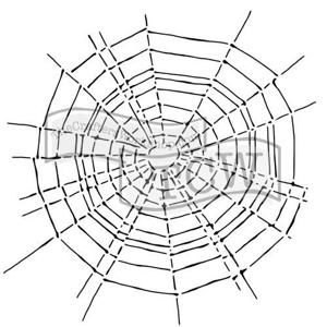 Plastová šablona - Pavučina ( 15,24 cm x 15,24 cm)