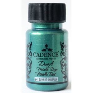 Akrylová barva Cadence DORA metalic, 50 ml - emeraldová zelená