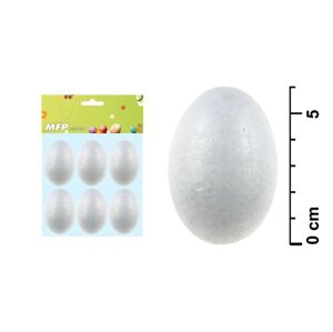 Vajíčko polystyrenové - 6 cm - 6 ks