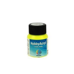 Hobby Acryl matt Nerchau - 59 ml - neon žlutá