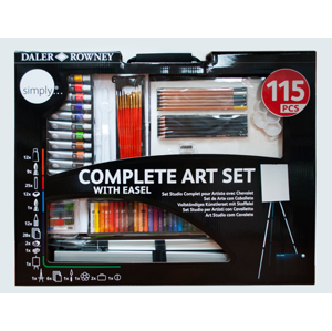 Velká výtvarná sada Daler-Rowney - Complete Art Set - 115 ks