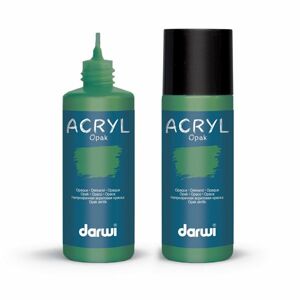 Akrylová barva DARWI ACRYL OPAK 80 ml, borovicová zelená