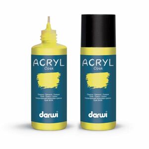 Akrylová barva DARWI ACRYL OPAK 80 ml, tmavě žlutá