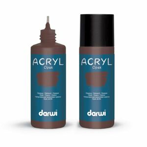 Akrylová barva DARWI ACRYL OPAK 80 ml, čokoládová