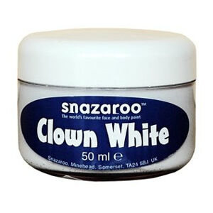 Barva na obličej Snazaroo - klaunská bílá - 50 ml
