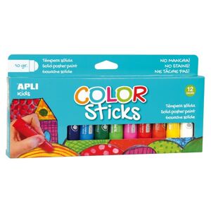 Temperové barvy APLI, suché - 12 barev