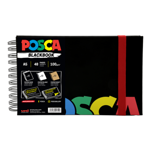 Skicák POSCA A5, 48 listů, černý