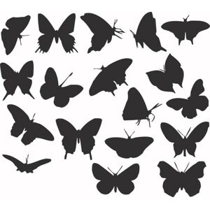 Plastová šablona - Motýlci, 29 x 29 cm