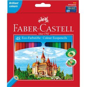 Pastelky Faber-Castell šestihranné, pap.krabička 48ks