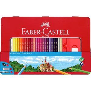 Pastelky Faber-Castell šestihranné, dárkový box - 48 ks