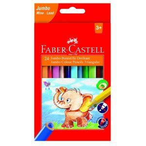 Pastelky Faber-Castell trojhranné EXTRA JUMBO, 24 ks