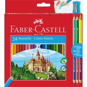Pastelky Faber-Castell šestihranné, 24ks +3ks