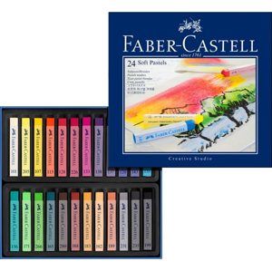 Měkké pastelové křídy Faber-Castell, 12 ks