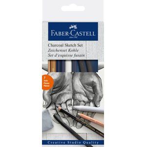 Sada Faber-Castell Goldfaber Charcoal Sketch, 7 ks