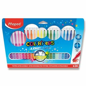 Dětské fixy MAPED Color'Peps Long Life - 24 barev