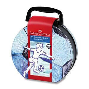 Dětské fixy Faber-Castell Connector - fotbal, 33 ks