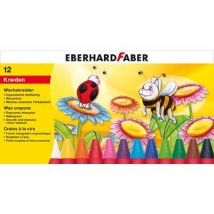 Voskovky Eberhard Faber - trojhranné 12 barev