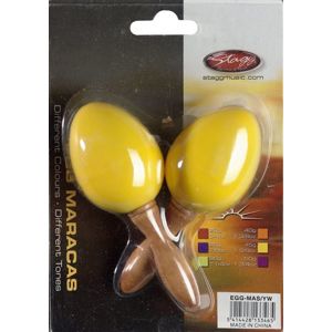 Maracas vajíčka s rukojetí - žluté