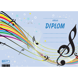 Diplom A5 Hudba a noty