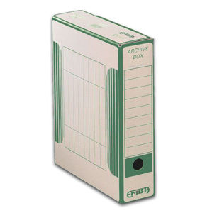 EMBA Archivační box vnitřní 33×26×7,5 cm - zelený potisk