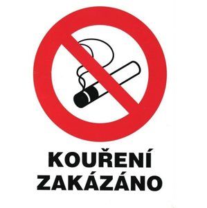 Zákaz kouření (označení restaurací) - 21x28 / samolepící folie