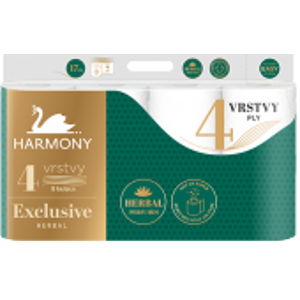 Harmony Exclusiv Herbal Perfumes toaletní papír 4 vrstvý - 8 ks
