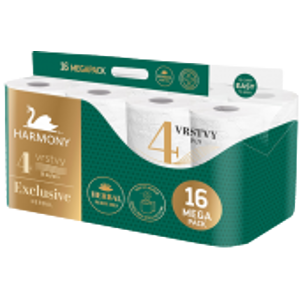 Harmony Exclusiv Herbal Perfumes toaletní papír 4 vrstvý - 16 ks