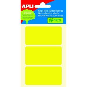 APLI Samolepicí etikety v sáčku 34x67 mm - žluté