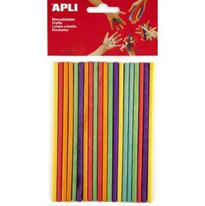 Špejle APLI - barevný mix - 25 ks