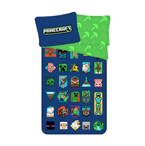 Jerry Fabrics dětské povlečení Minecraft "Badges"