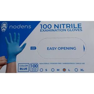 Jednorázové rukavice NITRIL Nodens modré - vel. S ( 100 ks )