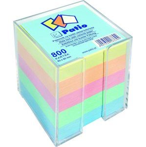 Poznámkový papír v zásobníku 80 × 80 mm, 800 listů - barevný mix